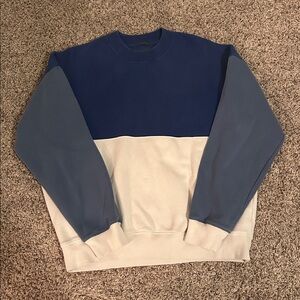 Abercrombie & Fitch Colorblock Oversized Crewneck Sweater